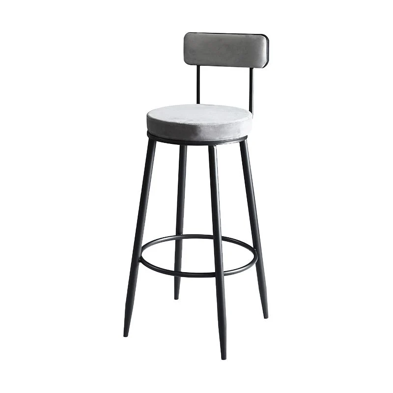 Gegalvaniseerd Indoor Round Counter Stool Industrial Upholstered Counter Height Stool