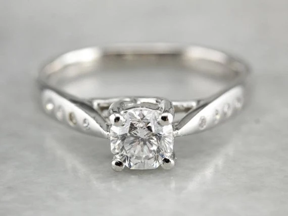 Gorgeous Diamond Engagement Ring Platinum met CE-Keurmerk