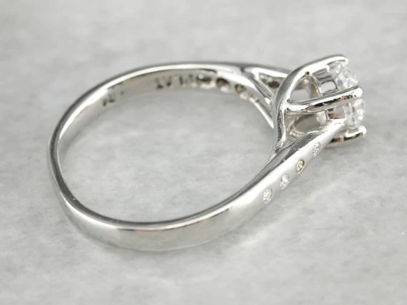 Gorgeous Diamond Engagement Ring Platinum met CE-Keurmerk