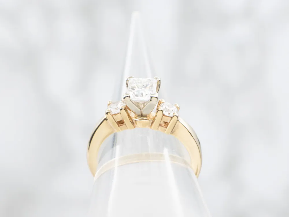 GSI Certified Leo Princess Cut Diamond Engagement Ring