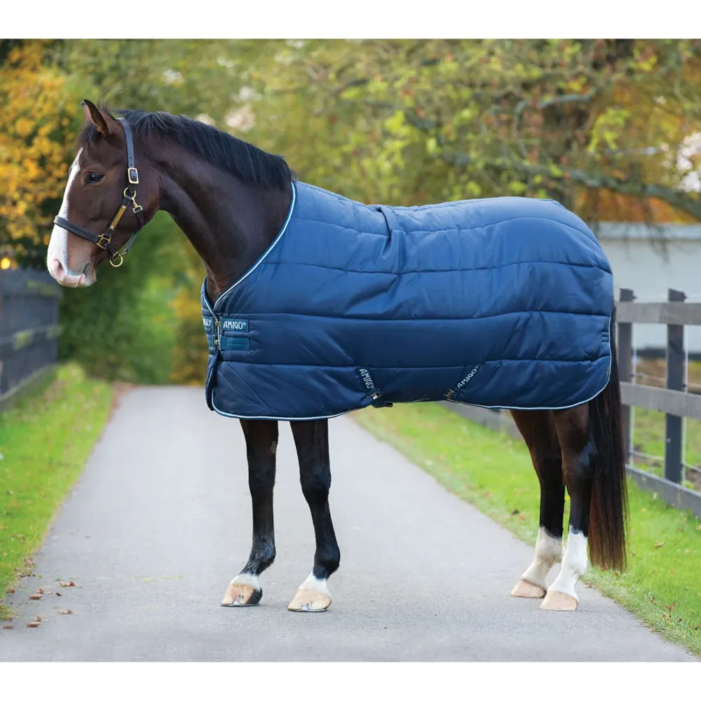 Industrieel Zwaar Belast Amigo Insulator Stable Rug, 350g Dark Blue/Dark Blauw 140
