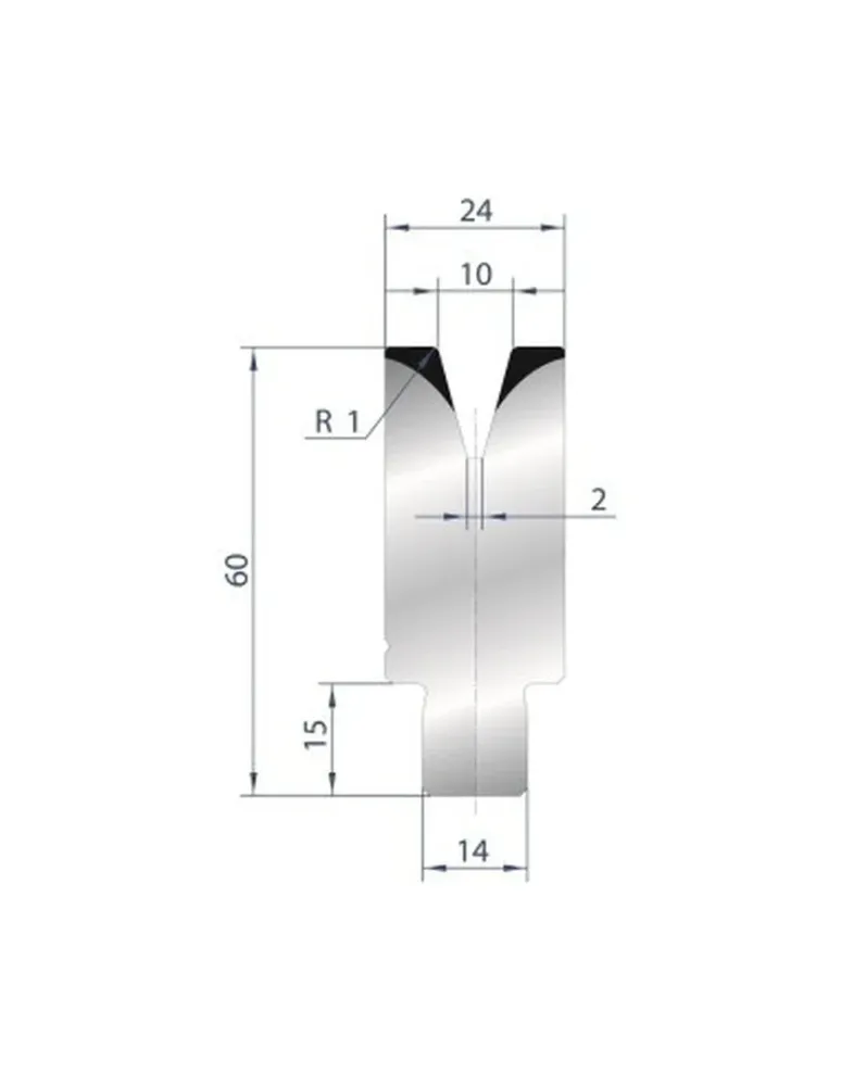 Industrieel Zwaar Belast Part No. 3168 @ 415mm 30 Degree Die Insert