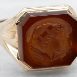 Men's Oud Sardonyx Intaglio Ring