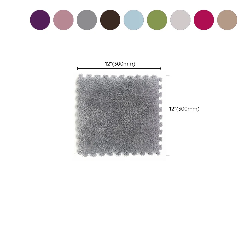 Roestvrij Staal Indoor Carpet Tiles Color Block Interlocking Stain Resistant Carpet Tiles Rose