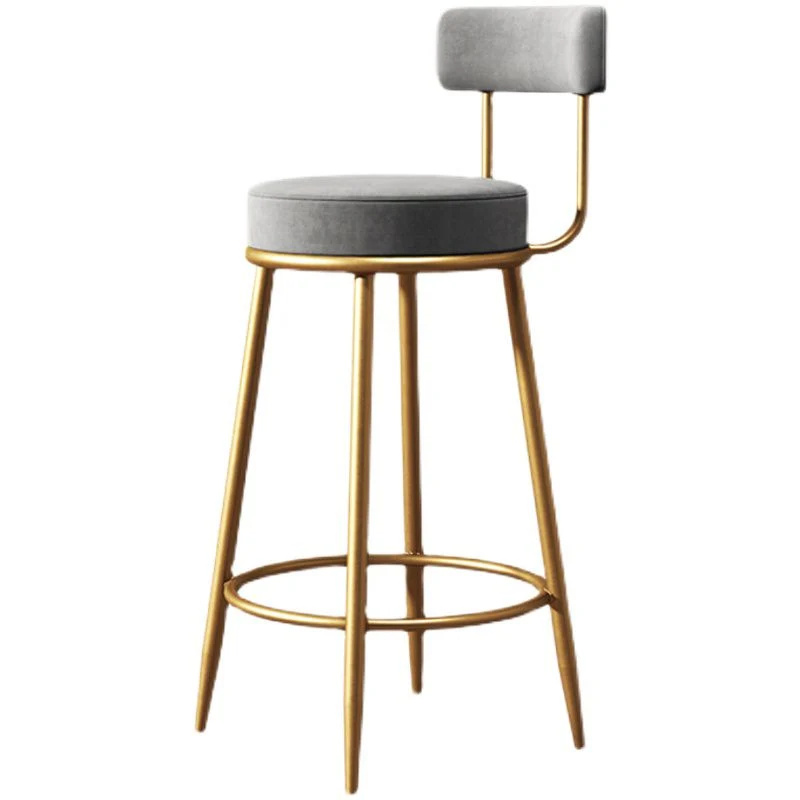 Roestvrij Staal Industrial Velvet Counter & Bar Stools Effen Finish Indoor Stools