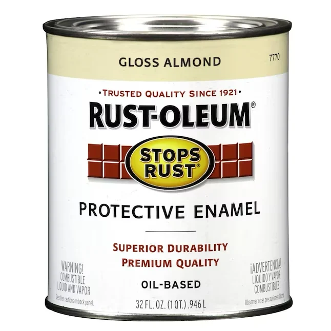 Rust-Oleum Stops Rust Gloss Almond Enamel Oil-based Interior Paint (1-quart) met CE-Keurmerk