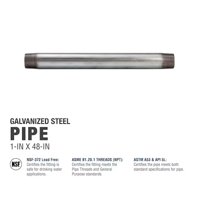 Southland 1- x 48- Galvanized Pipe