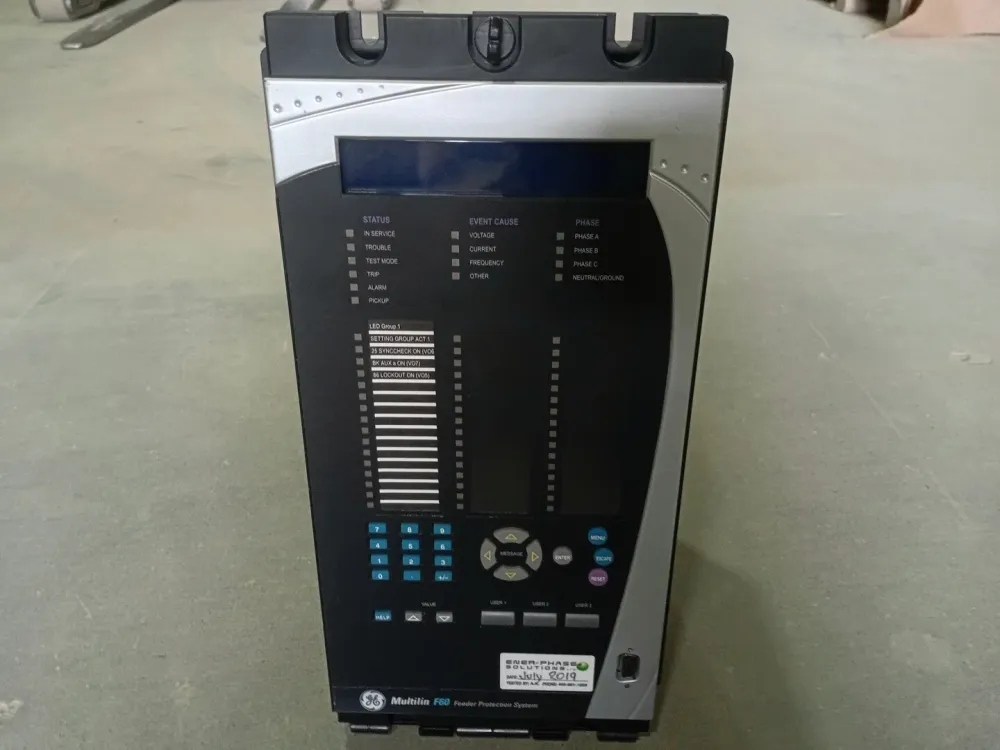 F60 Feeder Management Relay w/ Power CPU CT/VT Met display I/O Modules met CE-Keurmerk