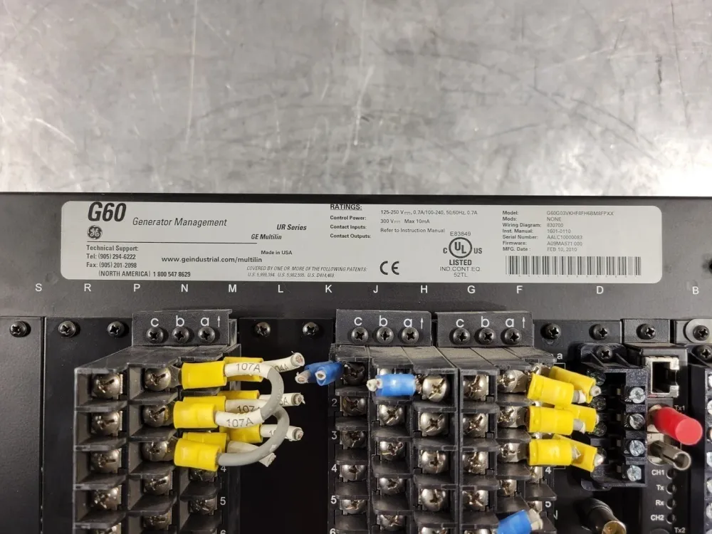 G60 Generator Management Relay w/ Power CPU 2-CT/VT Schermbediend I/O Modules