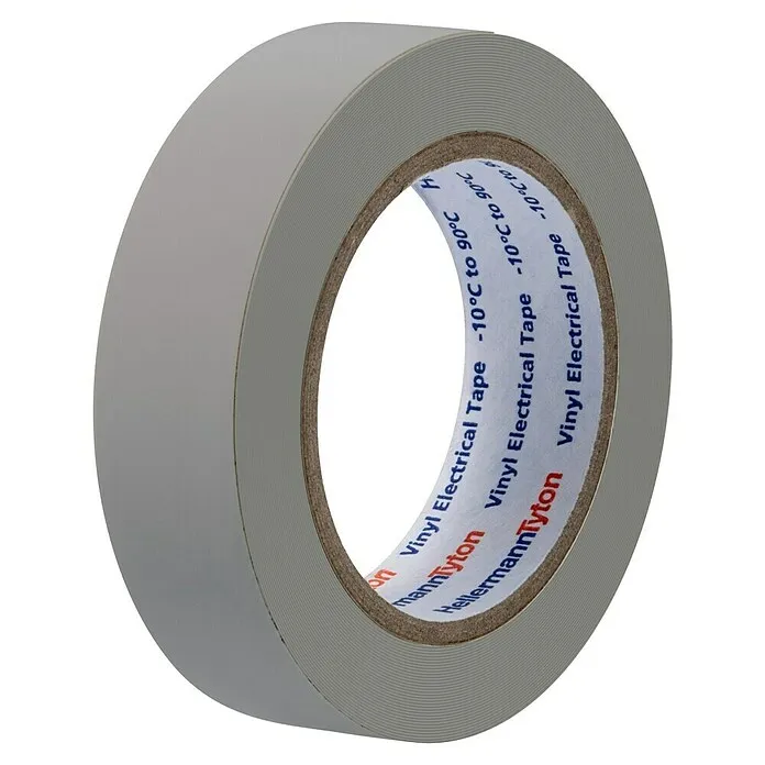 Ibelec Pvc-isolatietape - 6 x 6 mm, Grijs 48 meter lengte