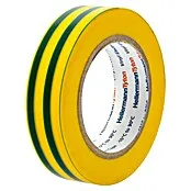 Ibelec Pvc-isolatietape - 6 x 6 mm, Groen/Geel 50mm breedte