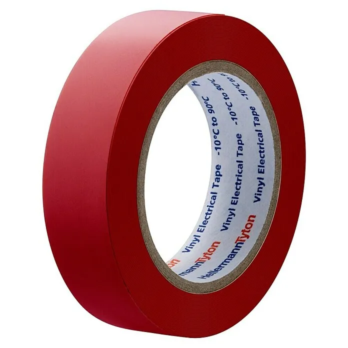 Ibelec Pvc-isolatietape - 6 x 6 mm, Rood voor vloerbedekking