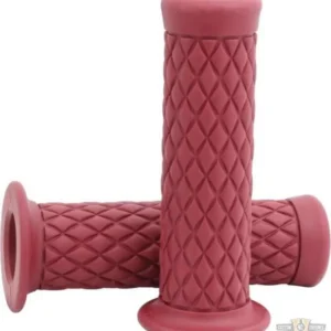 Brooks Grips Dark Rood 1" Cable operated Throttle Wire Harley-Davidson