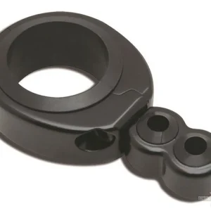 CABLE CLAMP 1 1/4-1 1/2" DUAAL THROTTLE / CLUTCH CABLE, BLACK Harley-Davidson