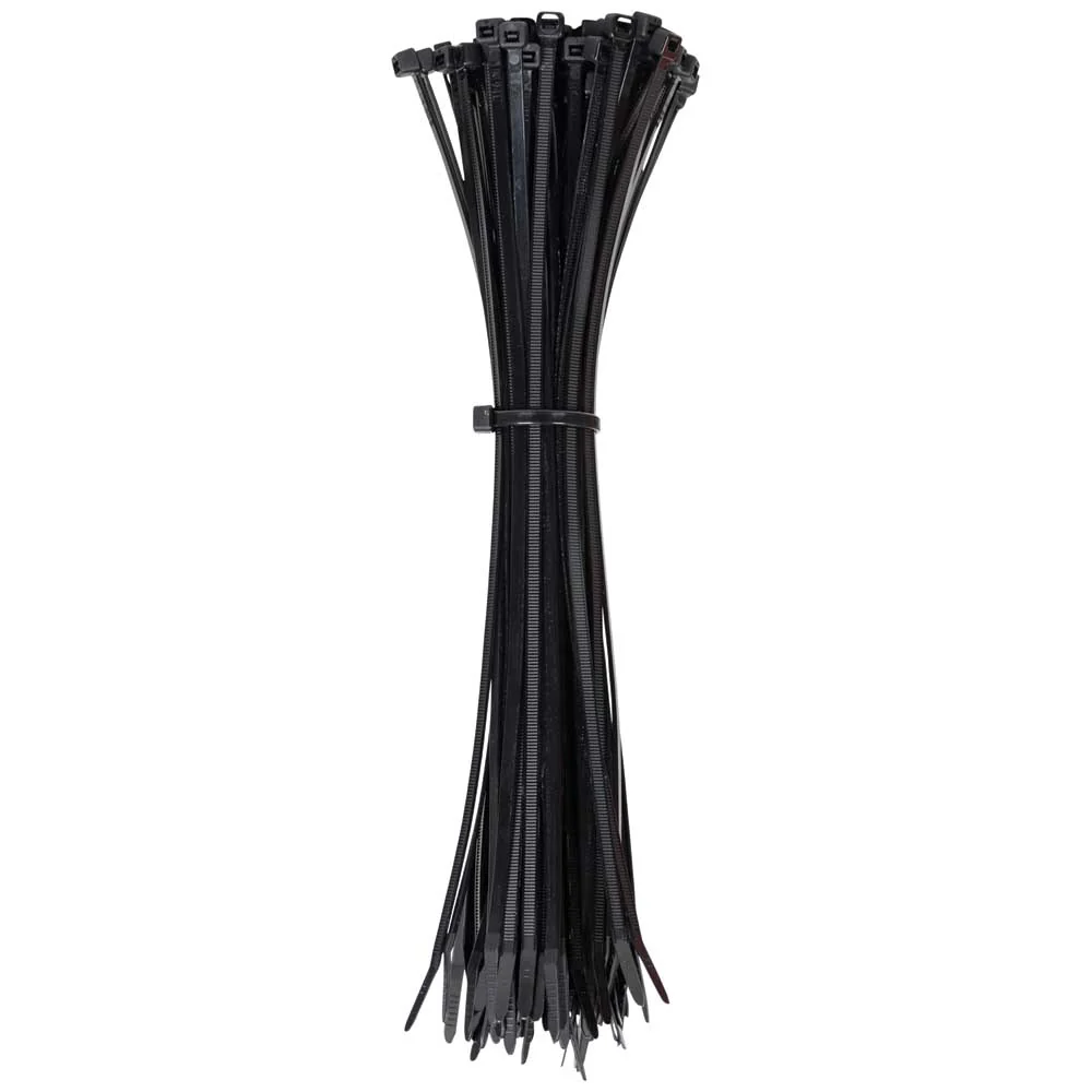 NIETIG TOOLS Black 11.5" 50-Pound Tensile Strength Cable Zip Ties (100 PACK)