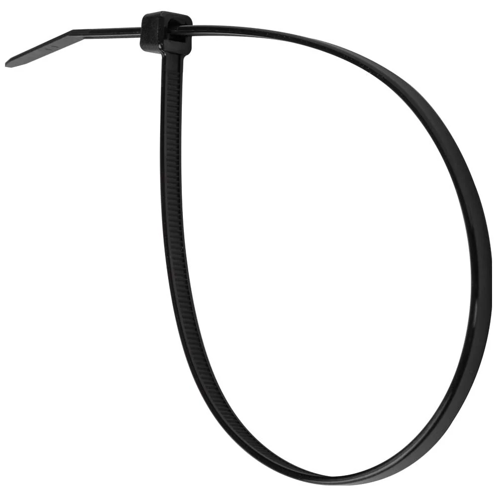 NIETIG TOOLS Black 11.5" 50-Pound Tensile Strength Cable Zip Ties (100 PACK)