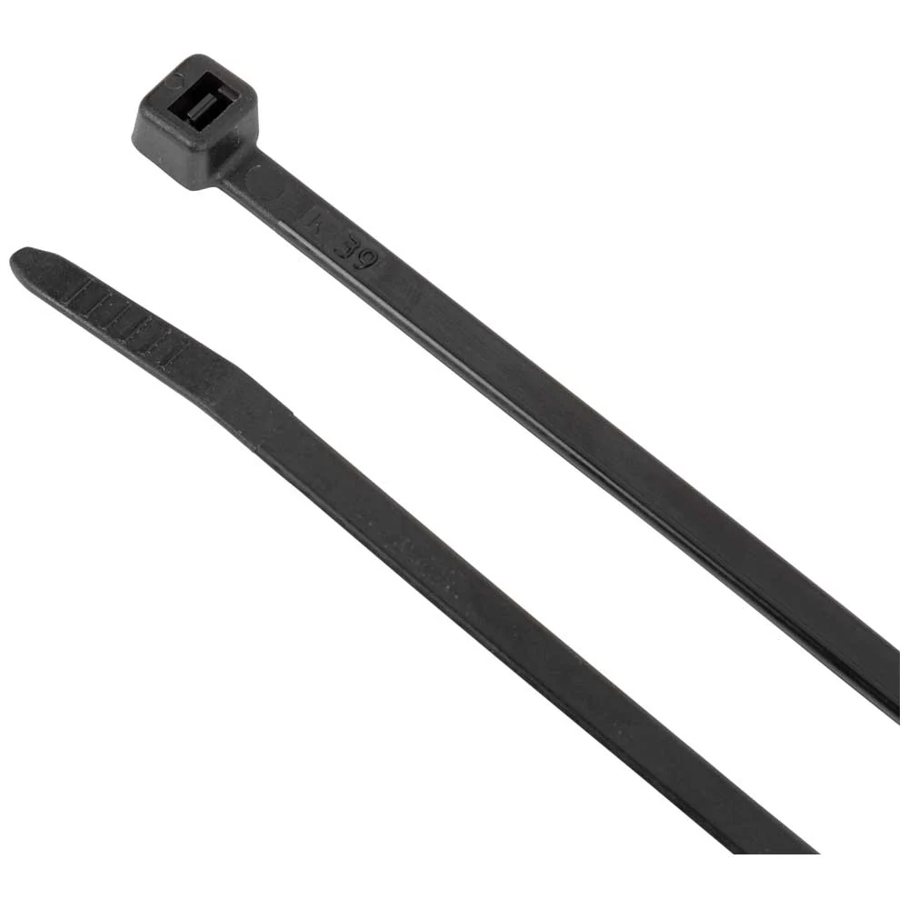 NIETIG TOOLS Black 11.5" 50-Pound Tensile Strength Cable Zip Ties (100 PACK)