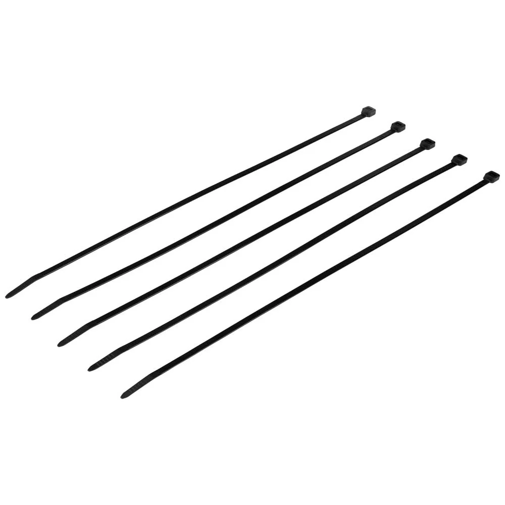 NIETIG TOOLS Black 11.5" 50-Pound Tensile Strength Cable Zip Ties (100 PACK)