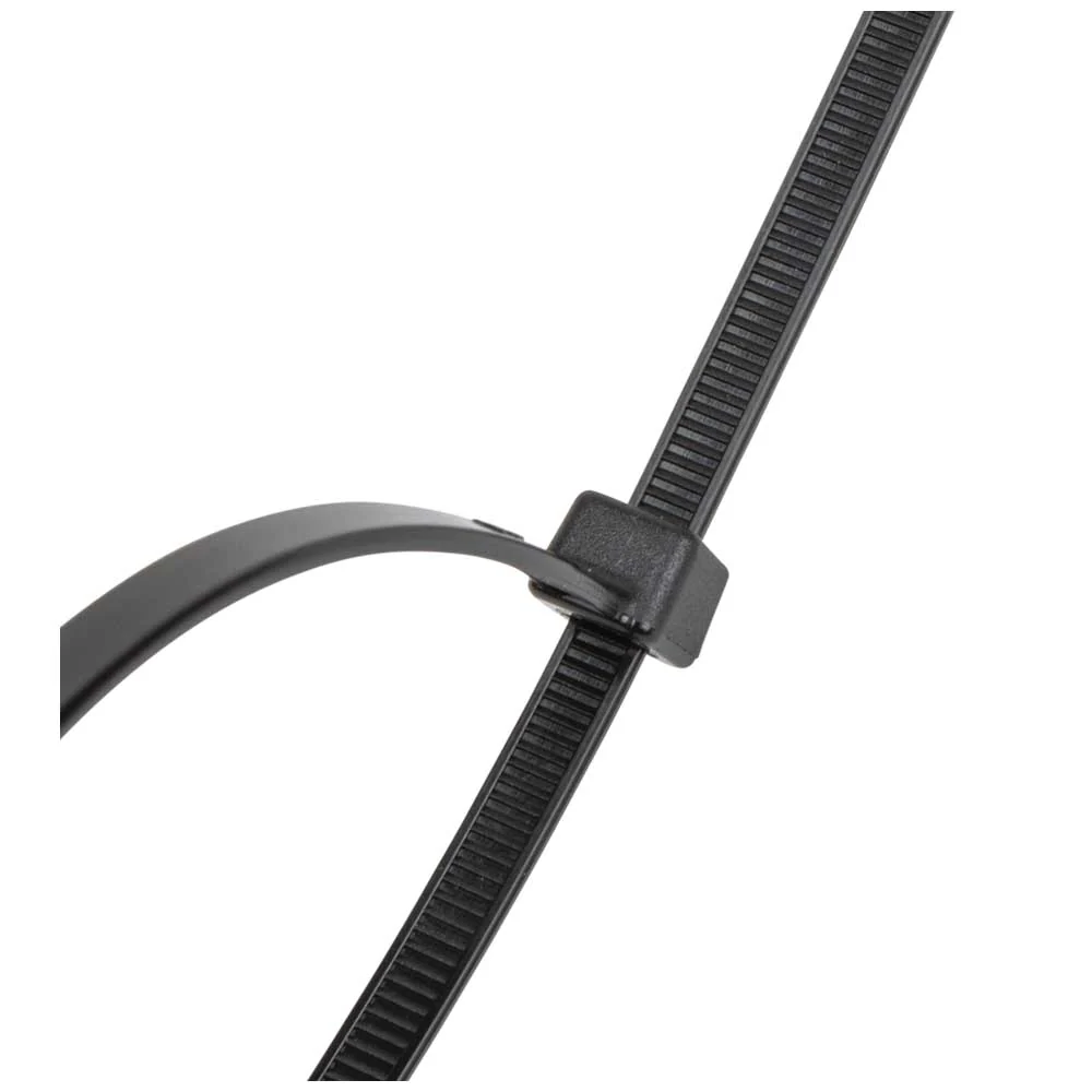 NIETIG TOOLS Black 11.5" 50-Pound Tensile Strength Cable Zip Ties (100 PACK)