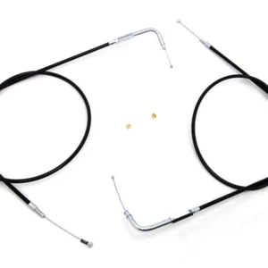+12" Ovestock (46.25") Throttle And Idle Cable Set Harley-Davidson 1996-Up