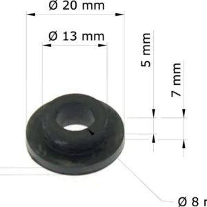 Silentblocs Honda (x10) XR650L 94-08/depósito 33718-GE2-690 GRM-115/10