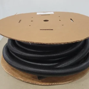 Corrugated Loom Slit Wall Tubing Zwart CLT125F-L20, 1.28" x 50ft
