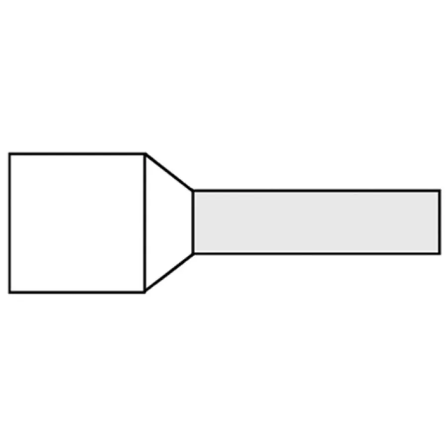 Klemko geisoleerde adesauberdhuls - G 488-N- M12 - 8 mm - 0.5 mm² - vertind - wit