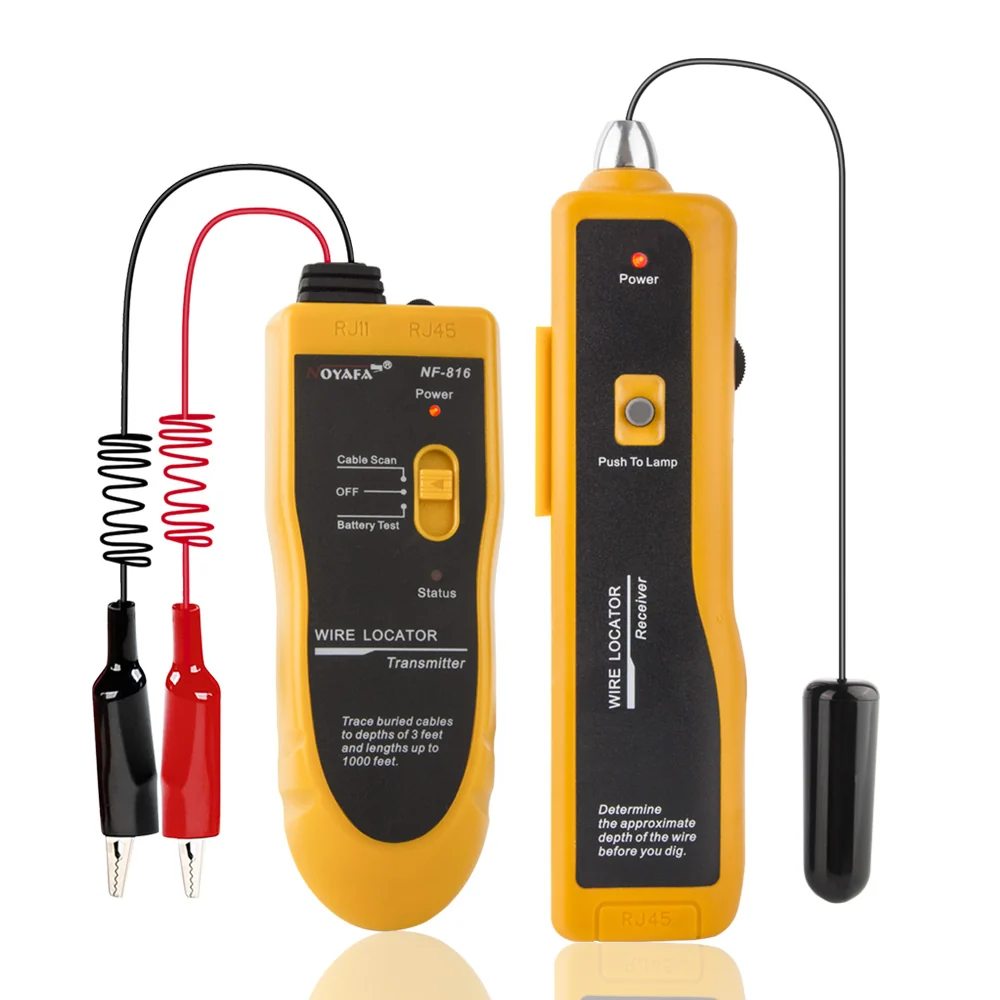 NOYAFA NF-816 Underground Wire Locator Pet Fence/Electrical/Telephone Wires, Metaal, Coax Cable