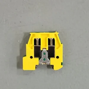 Terminal Block 1492-WMG4, 6mm, Green/Yellow, 22 - 12AWG (Box 10)