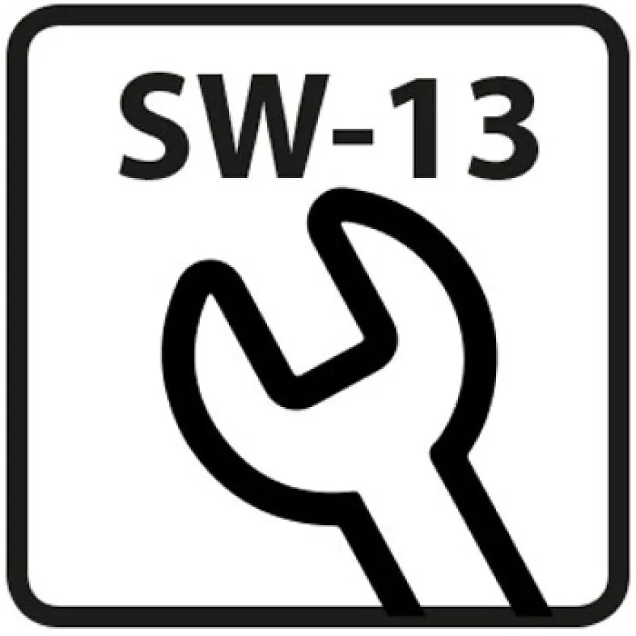 Hoenderdaal houtdraadbout - VZ - SW-13 - 8x80mm