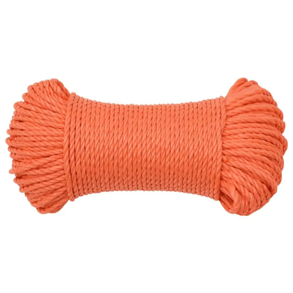 Werktouw 3 mm 25 m polypropeen oranje