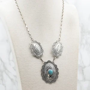 Sterling Silver Southwestern Turquoise Necklace