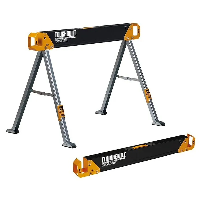 ToughBuilt Metalen zaagbok - H x B x D: 732 x 1.055 x 675 mm, Max. laadgewicht: 498 kg