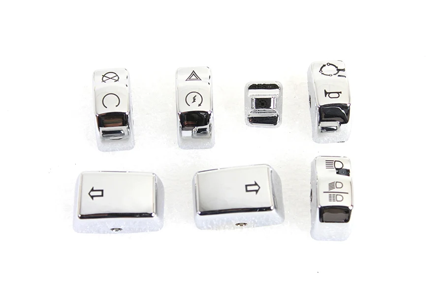 Kit Botones Cromados Para Harley-Davidson 2011 And Later Verchroomd Switch Cap Kit voor badkamerrenovatie