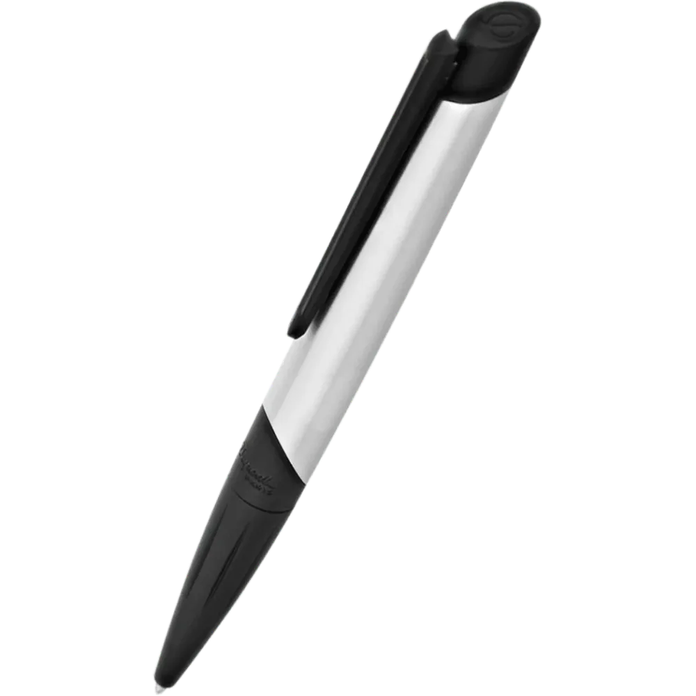 S.T. Dupont Defi Millennium Stealth Ballpoint Pen - Brushed Chroom Matte Black