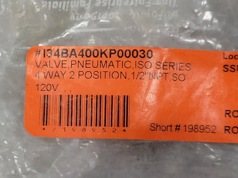 150 PSIG Solenoid Air Valve I34BA400K