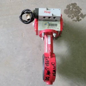 3" Butterfly Valve w/ Pneumatic Actuator and Solenoid Operator