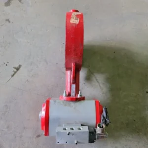 6" Butterfly Valve w/ Pneumatic Actuator and Solenoid Operator