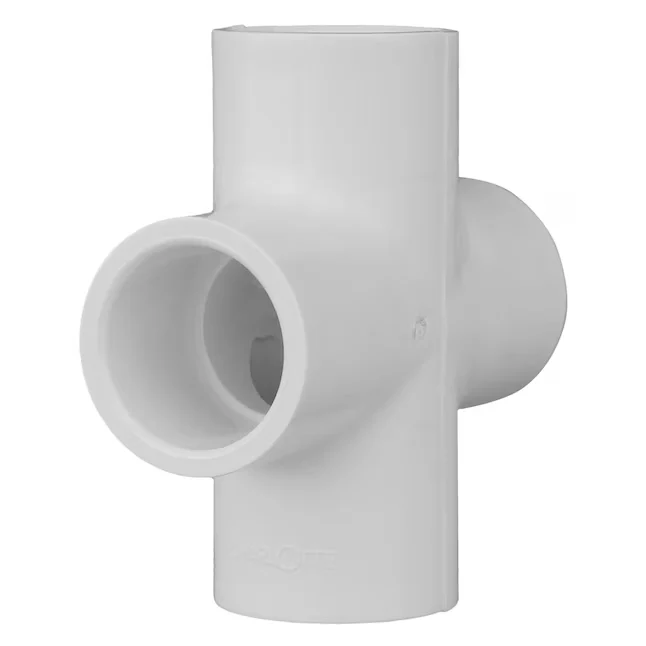 Charlotte Pipe 1-. White VINYL SCH40 Cross Tee Pressure Applications