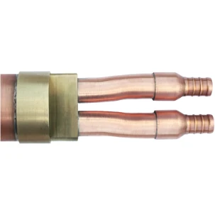 Prier P-118X 12" Individueel Handle Hot & Cold Mixing Hydrant, Satin Nickel; 1/2" Crimp Pex - P-118X12