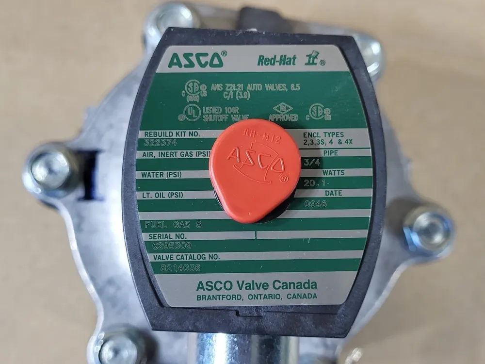 Solenoid Valve 8214G36, 3/4" NPT, 20.1 watt