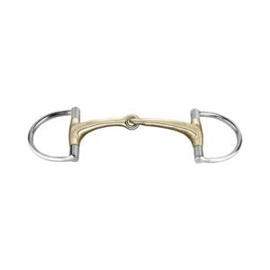 Dynamic RS Hunter D-Ring Snaffle 14mm Individueel Jointed Sensogan 70mm D-Ring silver 125 mm