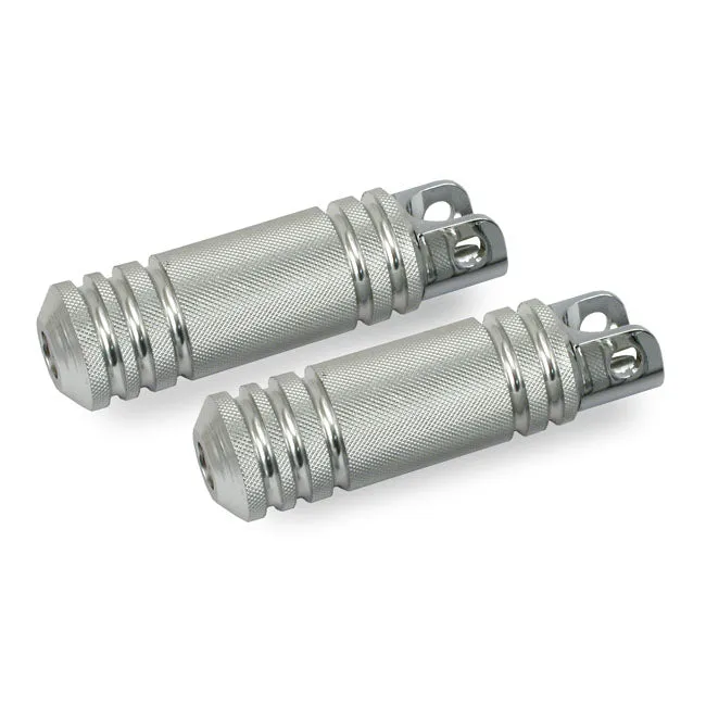 Footpegs, Knurled Lichtmetaal. Female Mount Harley-Davidson