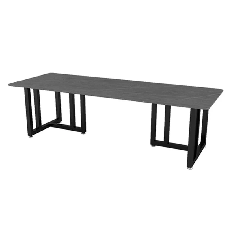 Industrial Style Rectangular Office Desk Sintered Stone Desk Office Diverse Lengtes 47