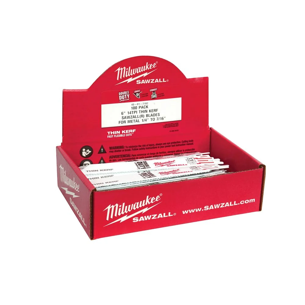 Milwaukee Tools SUPER SAWZALL BL 18T 6LG 100PK 48-01-7184