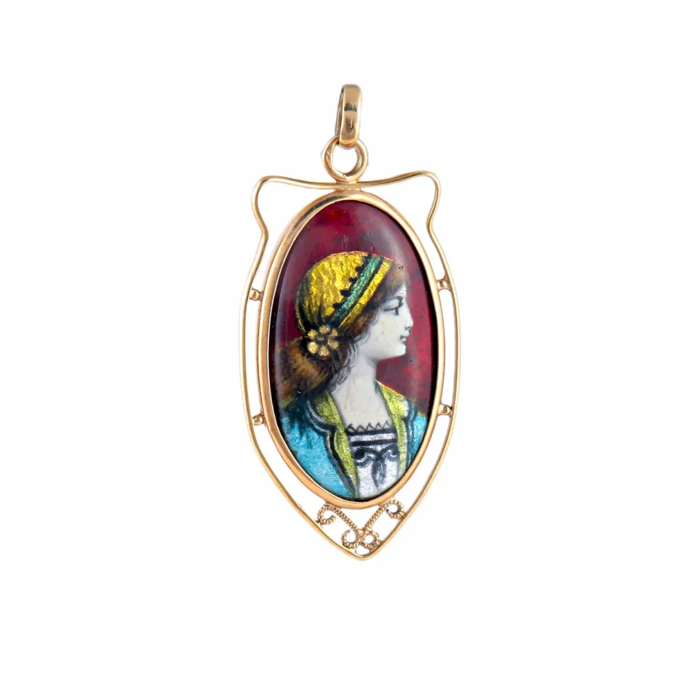 Pendant Email Limoges Jean-Baptiste Issanchou - voor Industriële Toepassingen