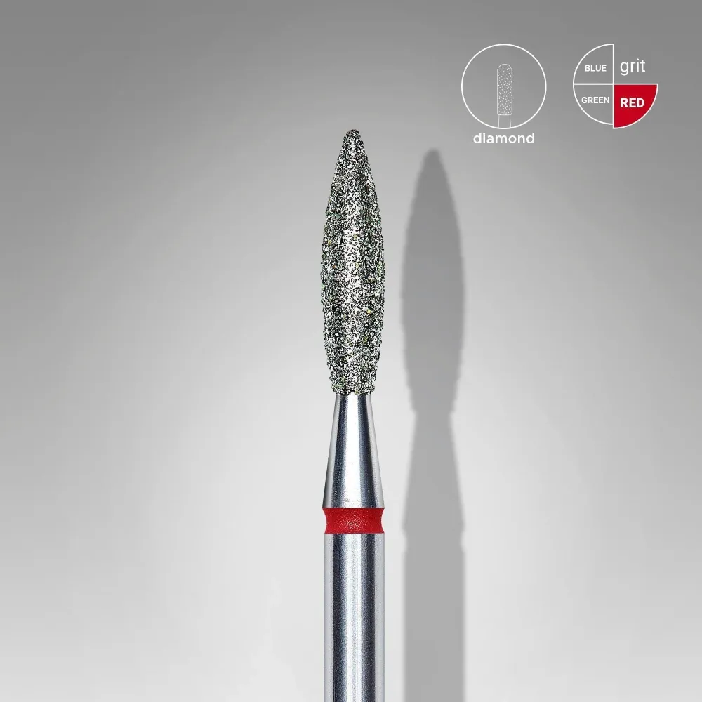Staleks Diamond Bit - Flame Rood (F) 2.3 / 10mm (346)