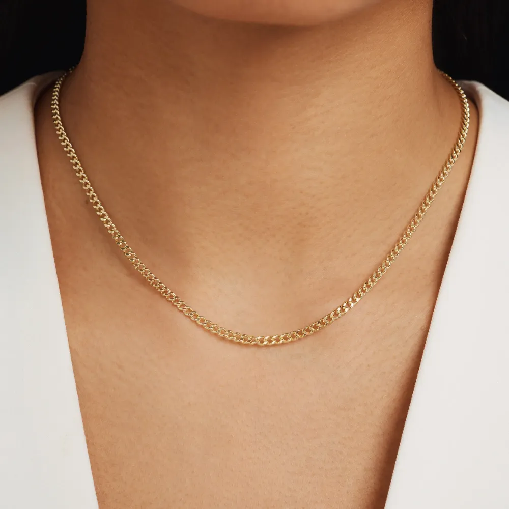 Aidee Julee 14 karaat gouden schakel ketting