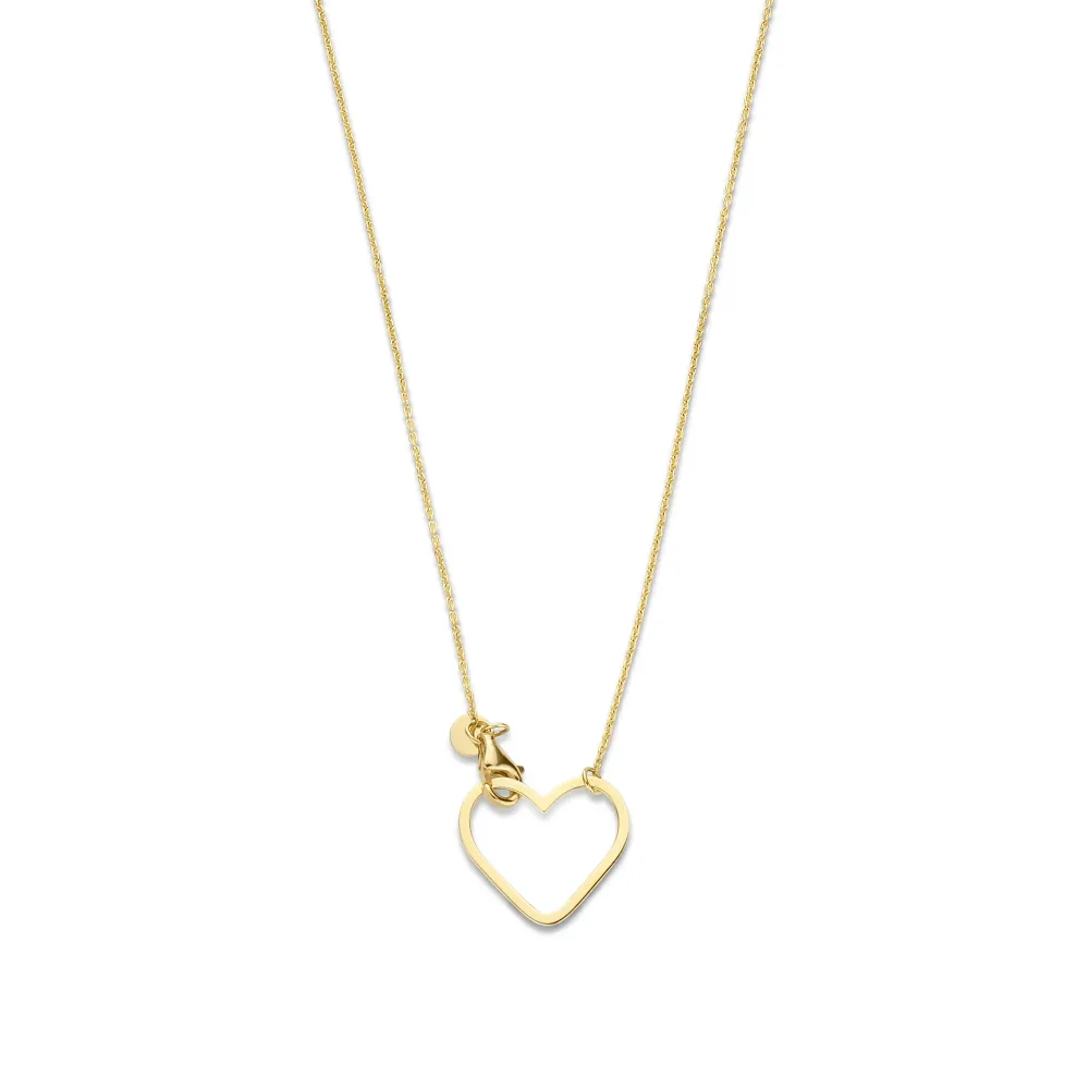 Belleville Amore 14 karaat gouden ketting met hartje