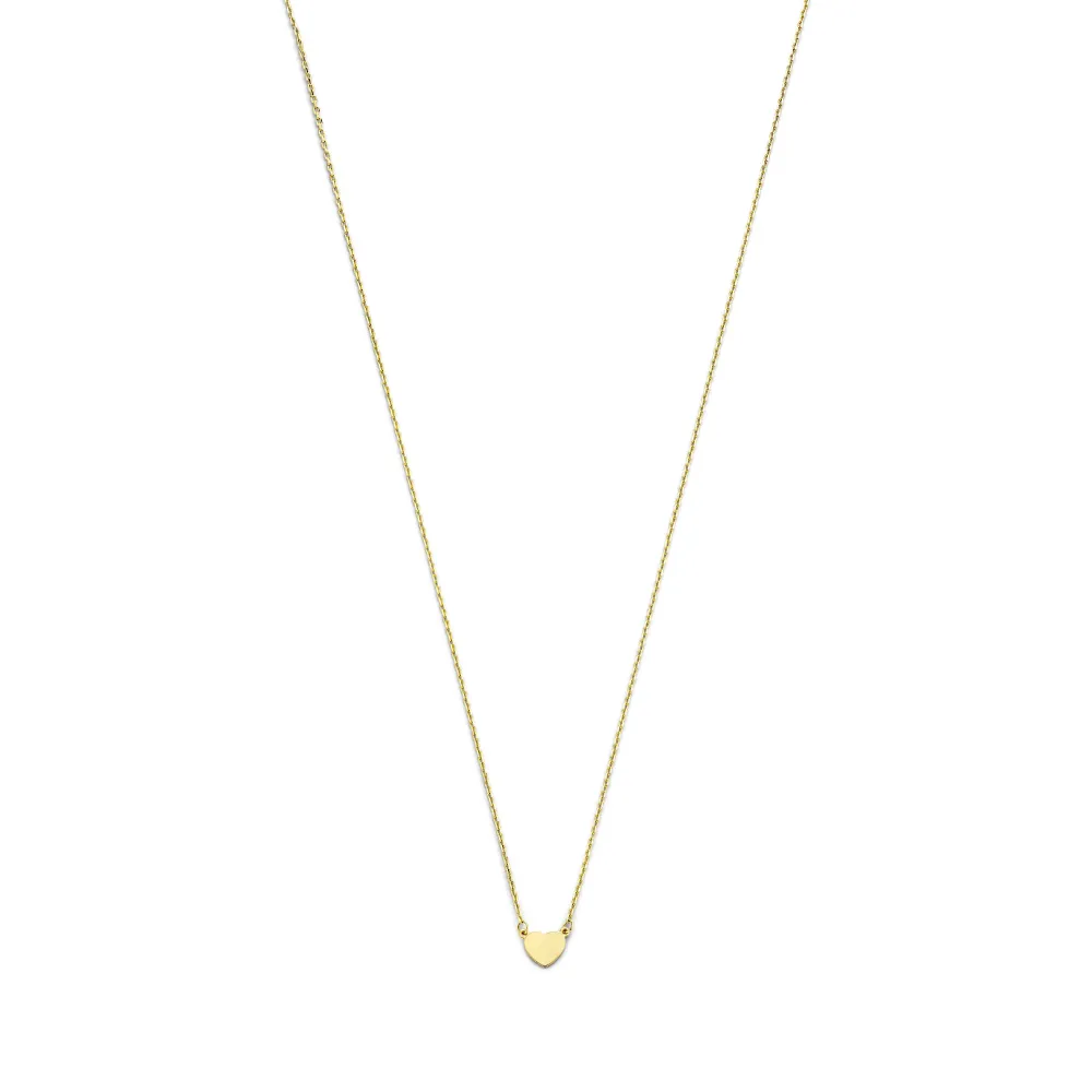 Belleville Amore 14 karaat gouden ketting met hartje